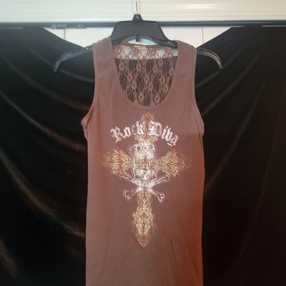 Rock Diva lace back tank